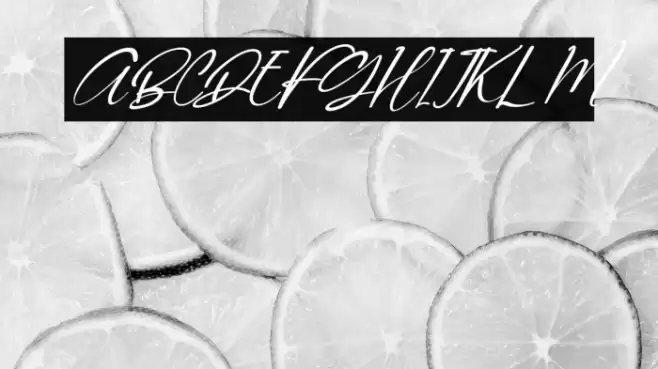 Quenitha Italic Font examples