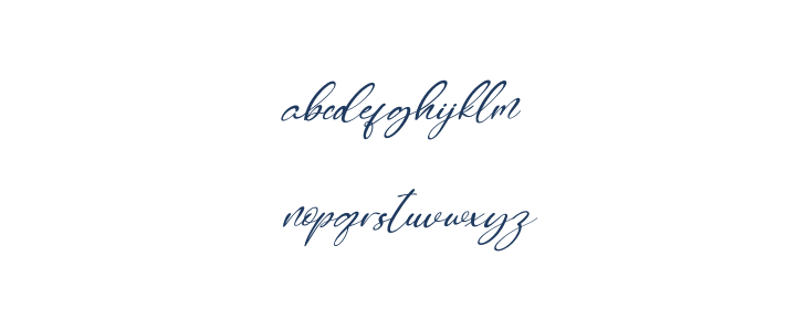 Quenitha Italic Lowercase