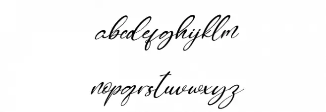 Quenitha Italic 字体 小写