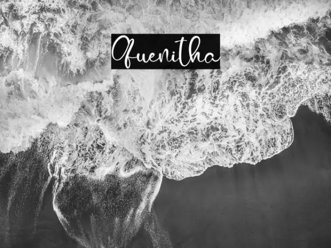 Quenitha Font examples