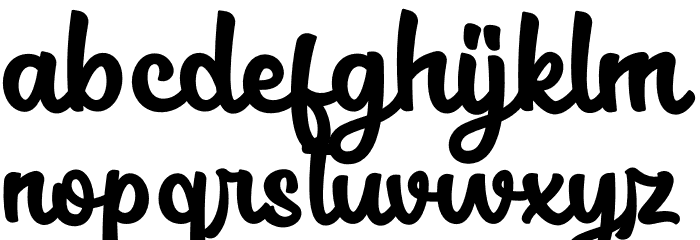 Quenn RachaellDemo Font LOWERCASE