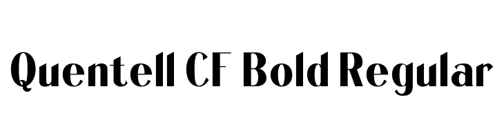 Quentell CF Bold Regular  नि: शुल्क फ़ॉन्ट्स डाउनलोड