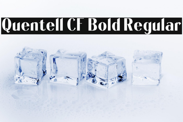 Quentell CF Bold Regular Example 3
