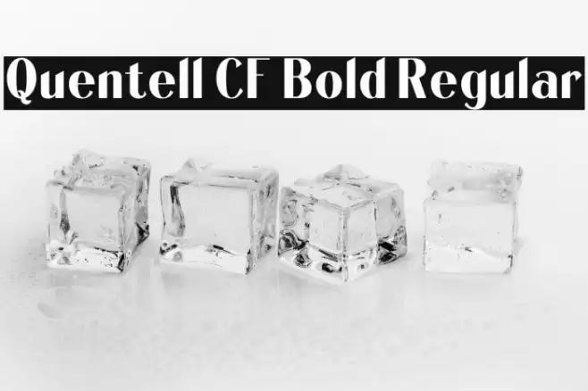 Quentell CF Bold Regular Font examples