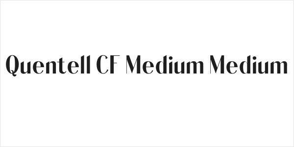 Quentell CF Medium Medium Logo