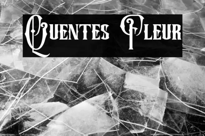 Quentes Fleur Font examples