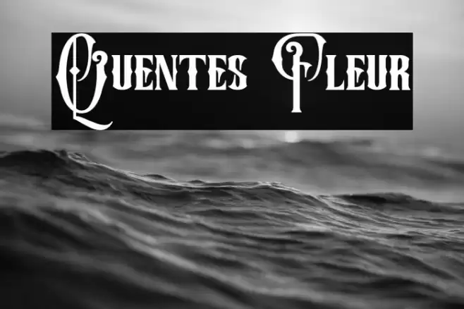Quentes Fleur Font examples