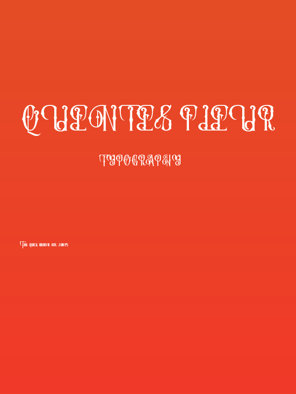 Quentes Fleur Poster