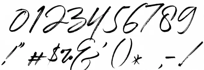 Quentin フォント その他の文字