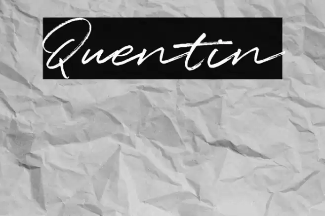 Quentin フォント examples