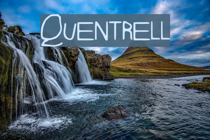 Quentrell Font examples