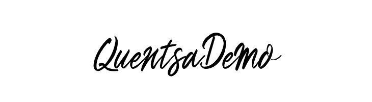 QuentsaDemo  フリーフォントのダウンロード