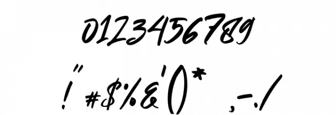 QuentsaDemo Font OTHER CHARS