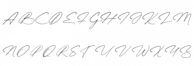 Quenttine Signature Regular Font UPPERCASE