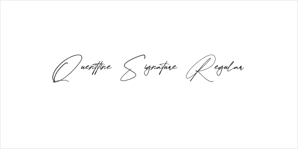 Quenttine Signature Regular Logo
