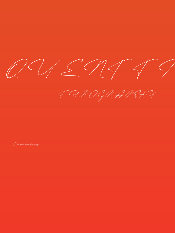 Quenttine Signature Regular Poster