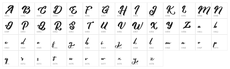 Queny FREE Character Map