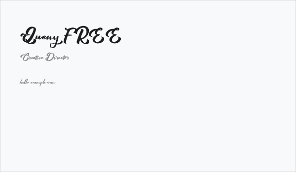 Queny FREE Business Card