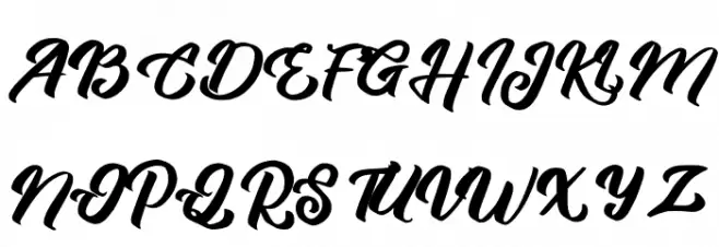 QuenyFREE 字体 大写
