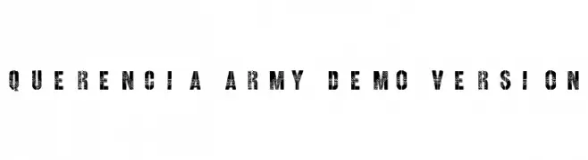 Querencia Army DEMO VERSION  font caratteri gratis