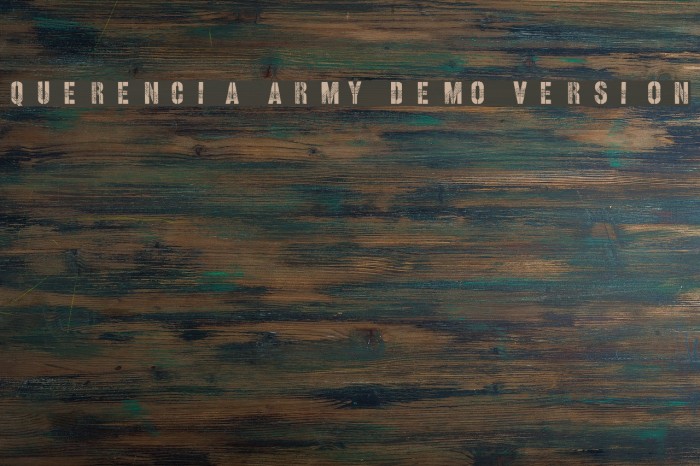 Querencia Army DEMO VERSION Шрифта examples