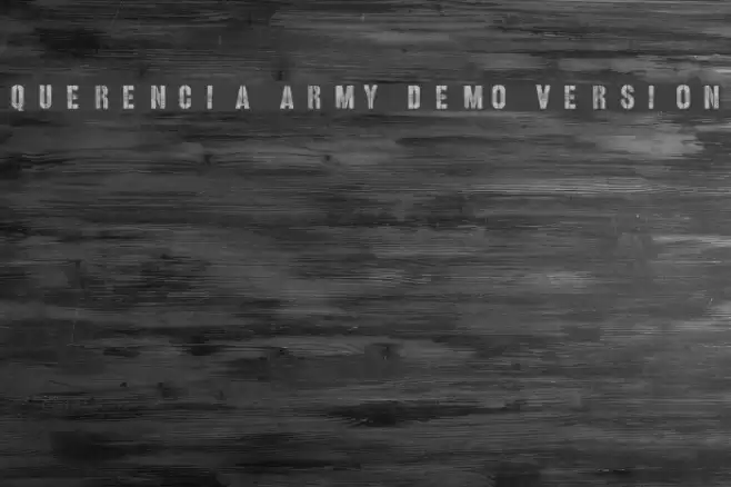 Querencia Army DEMO VERSION フォント examples
