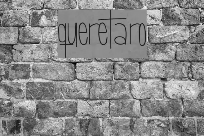 Queretaro Font examples