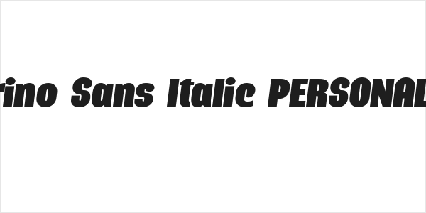 Querino Sans Italic PERSONAL USE Logo
