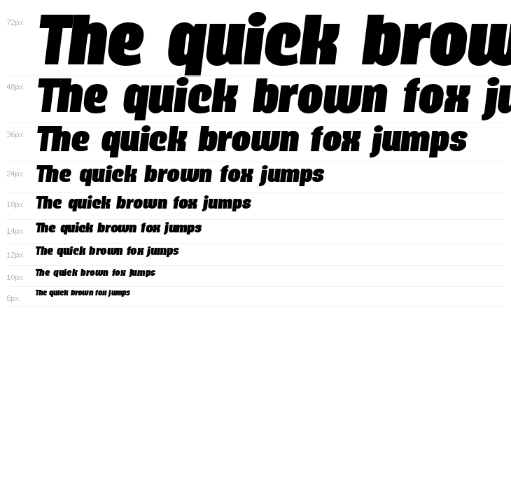 Querino Sans Italic PERSONAL USE Waterfall