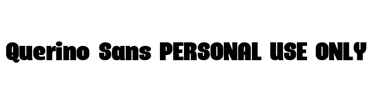 Querino Sans PERSONAL USE ONLY  नि: शुल्क फ़ॉन्ट्स डाउनलोड
