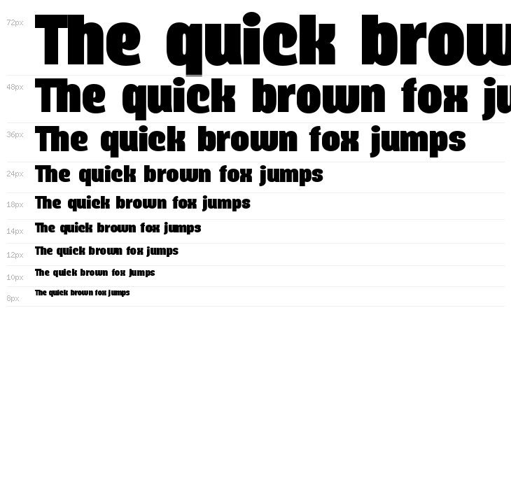 Querino Sans PERSONAL USE ONLY Waterfall