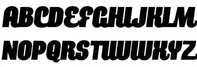 Querino Script Italic PERSONAL USE Caratteri MAIUSCOLE