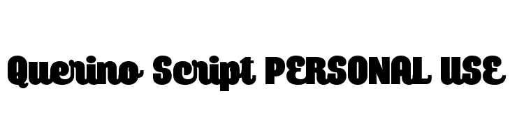 Querino Script PERSONAL USE  Frei Schriftart Herunterladen