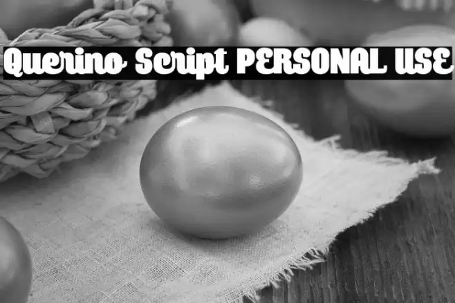 Querino Script PERSONAL USE Font examples
