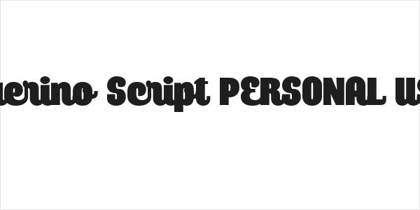 Querino Script PERSONAL USE Logo