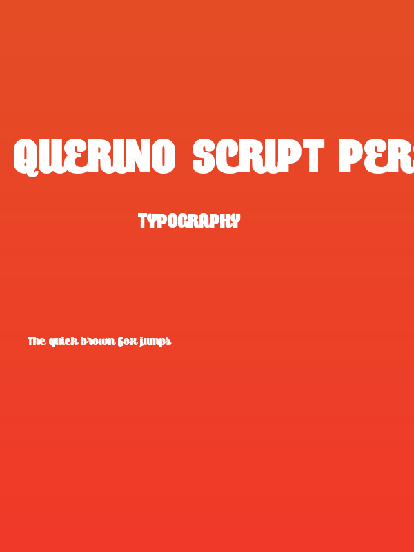 Querino Script PERSONAL USE Poster