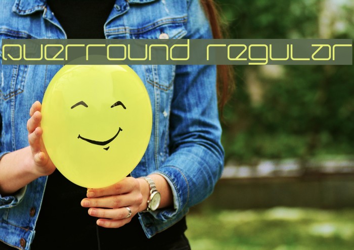 Querround Regular Font examples