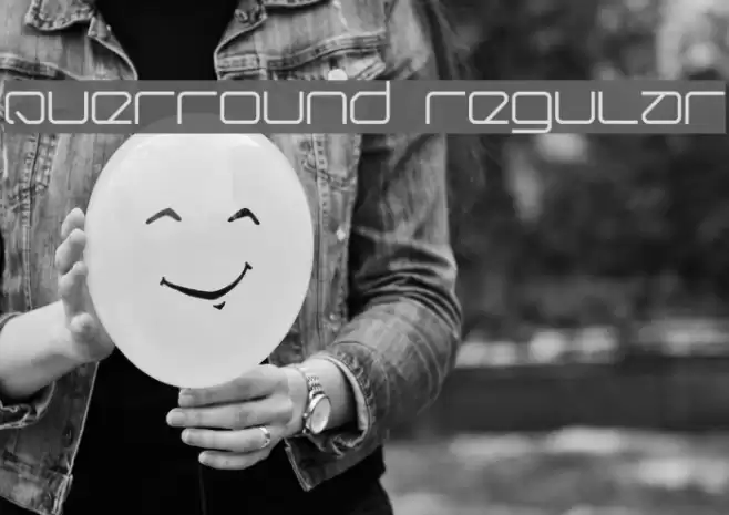Querround Regular Fonte examples