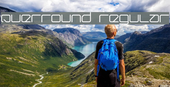 Querround Regular Font examples