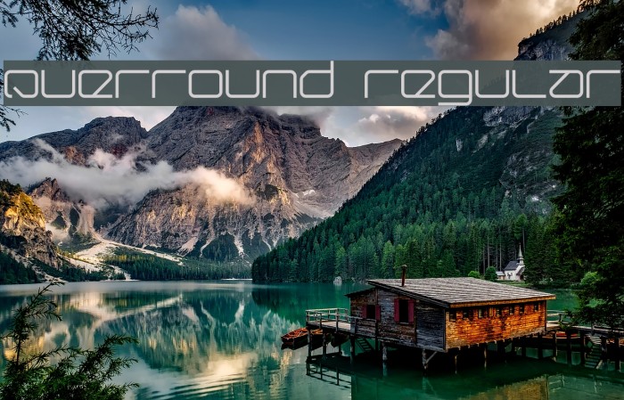 Querround Regular Font examples