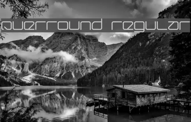 Querround Regular Fonte examples