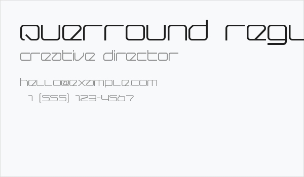 Querround Regular Business Card