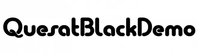 Quesat Black Demo  Frei Schriftart Herunterladen