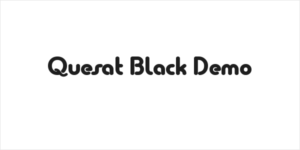 Quesat Black Demo Logo