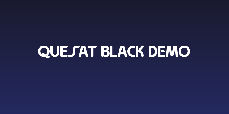 Quesat Black Demo Social Header