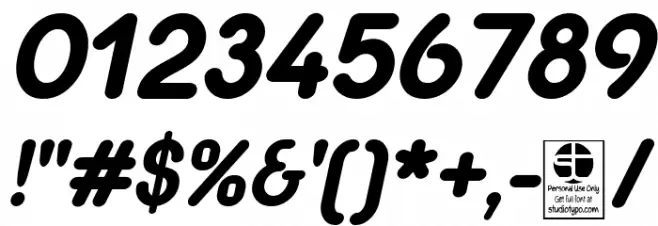 Quesat Black Italic Demo Шрифта ДРУГИЕ символов