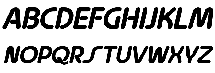 Rolade Italic Black шрифт.