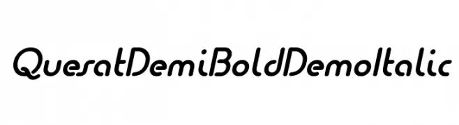 Quesat Demi Bold Demo Italic  Frei Schriftart Herunterladen