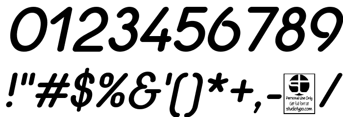 Quesat Demi Bold Demo Italic Fonte OUTROS PERSONAGENS