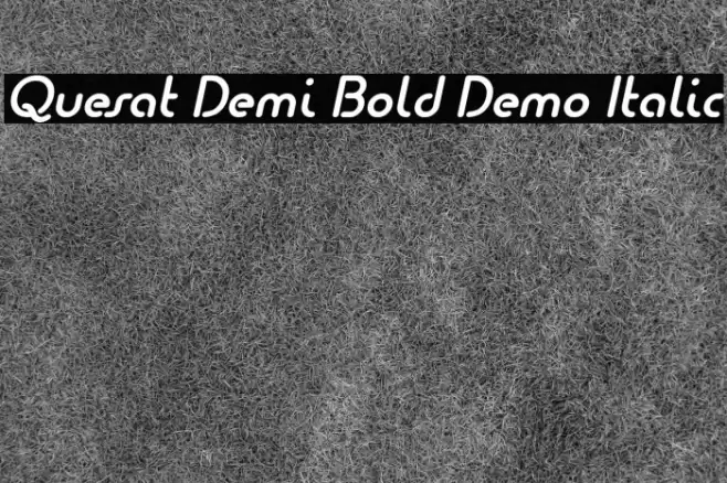 Quesat Demi Bold Demo Italic examples
